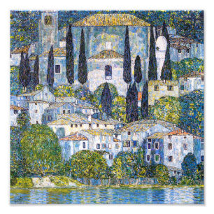 L'église de Cassone   Gustav Klimt   Poster