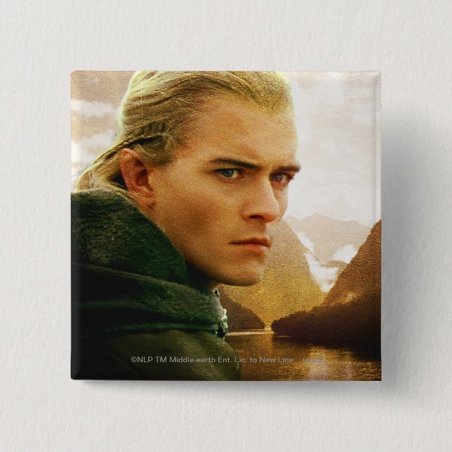 LEGOLAS GREENLEAF™ 3/4 Profile 2 Inch Square Button (Front)