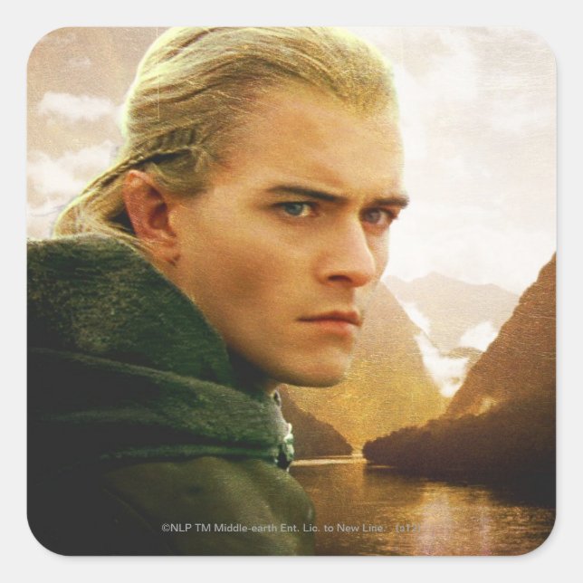 LEGOLAS GREENLEAF™ 3/4 Profile Square Sticker (Front)
