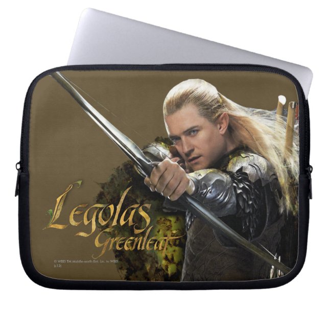 LEGOLAS GREENLEAF™ Drawing Bow Graphic Laptop Sleeve (Front)