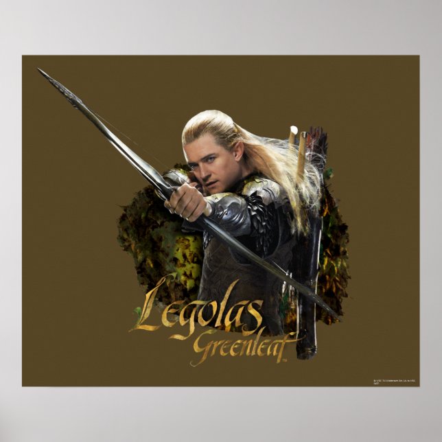 LEGOLAS GREENLEAF™ Drawing Bow Graphic Poster (Front)