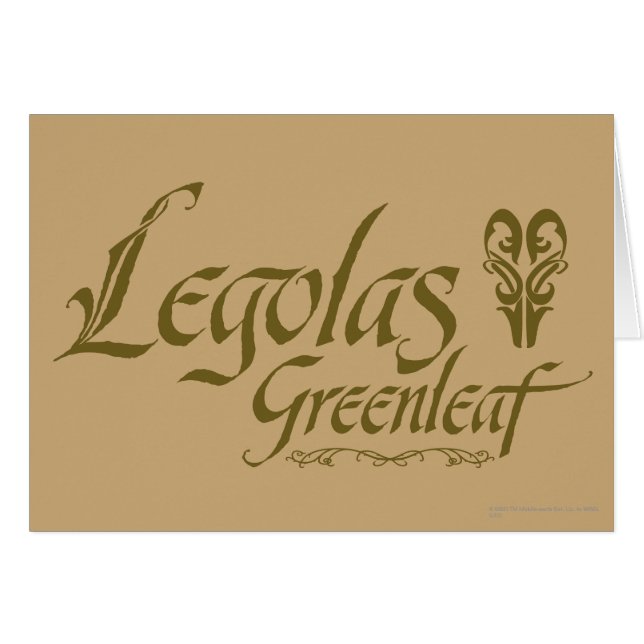 LEGOLAS GREENLEAF™ Nom (Devant horizontal)