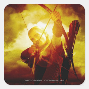 LEGOLAS GREENLEAF™ Shooting Arrow Square Sticker