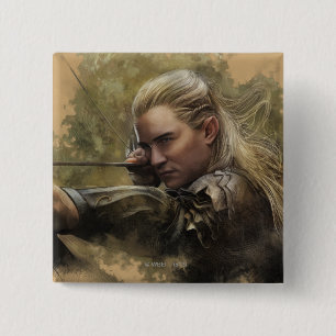 LEGOLAS GREENLEAF™ Sketch 2 Inch Square Button