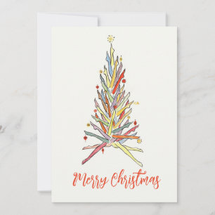 Legs Tree Merry Christmas Holiday Card
