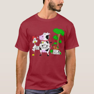 Légume contre le T-shirt de végétarisme
