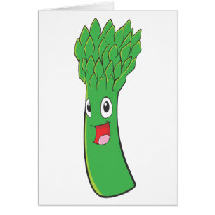 Légume heureux d'asperge