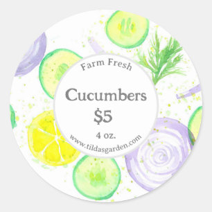 Légumes à vendre Étiquette Ferme Sticker frais