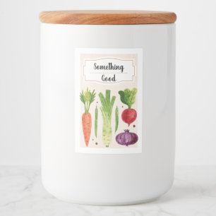 Légumes frais tirés à la main III Étiquette alimen