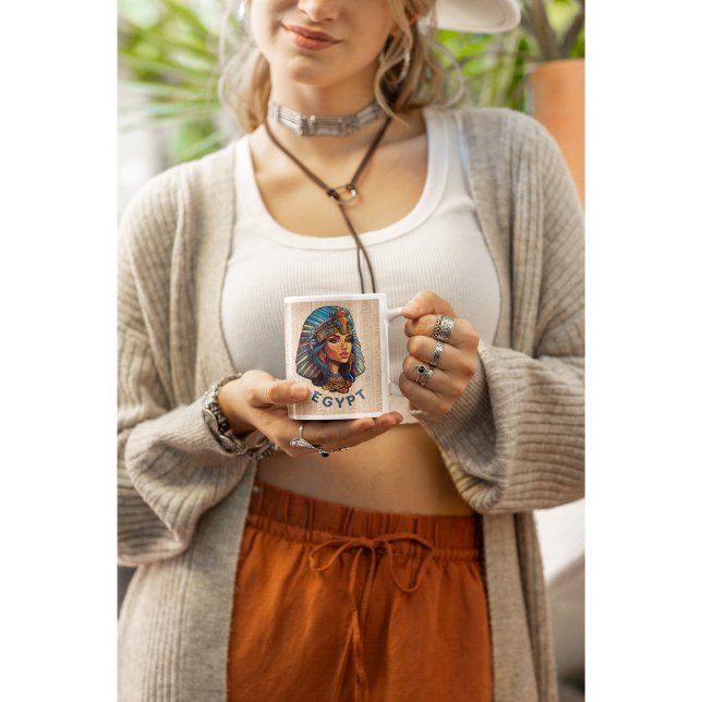 L'Egypte ancienne Colorée Queen Pharaons Mug (Créateur téléchargé)