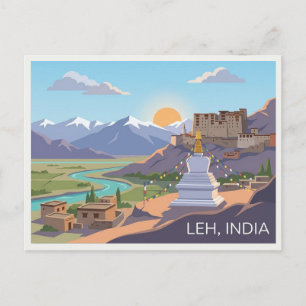 Leh Ladakh India Travel Postcard
