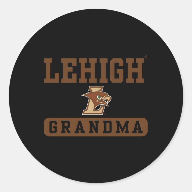 Lehigh Mountain Hawks Grandma Classic Round Sticker (Front)