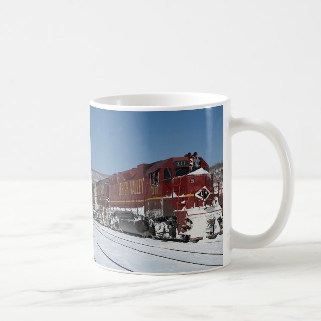 Lehigh Valley EMD No. 311 leads freight, Lehighton Coffee Mug (Right)