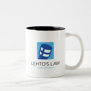 Lehto's Law Logo Two-Tone Coffee Mug