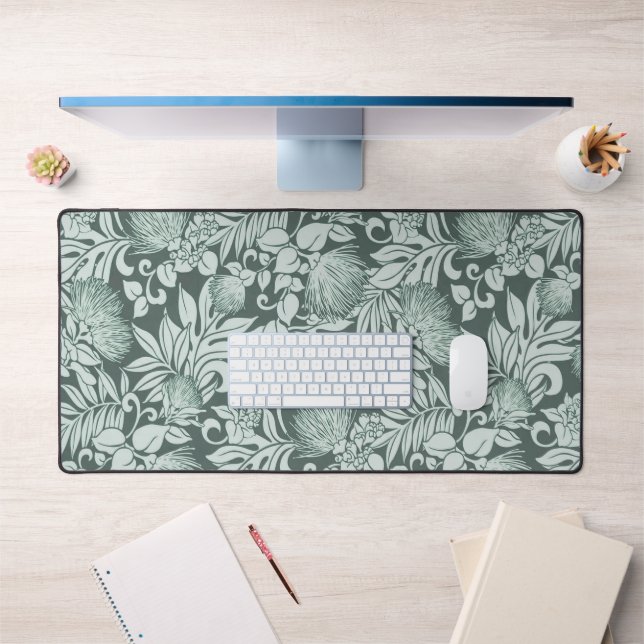 Lehua hawaïenne et Kukui en vert de mer (Bureau 1)