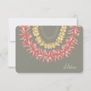 Lei Day by Wander With Aloha Thank You Card