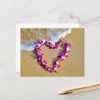 Lei Heart Postcard