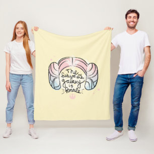 Leia: The Future of the Galaxy is Female Fleece Blanket
