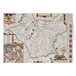 Leicester, engraved by Jodocus Hondius