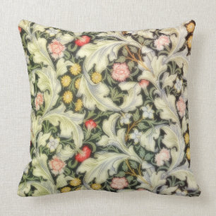Leicester Vintage Floral Throw Pillow