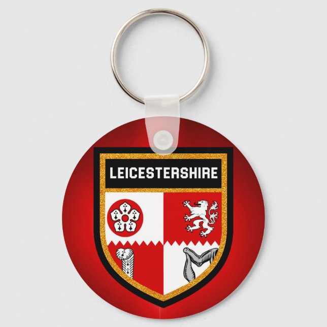 Leicestershire Flag Keychain (Front)