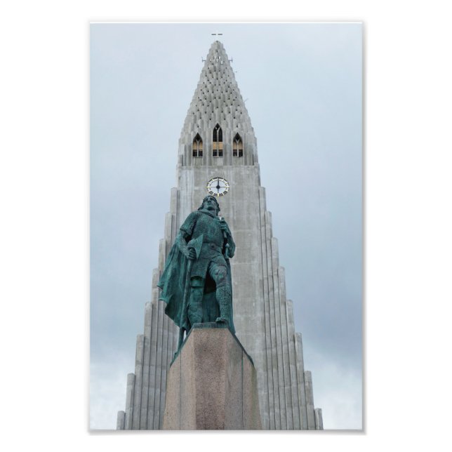 Leif Erikson Statue, Iceland, 8x12 Photo Print (Front)