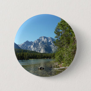 Leigh Lake at Grand Teton National Park 2 Inch Round Button