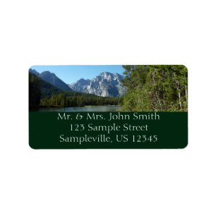 Leigh Lake at Grand Teton National Park Label