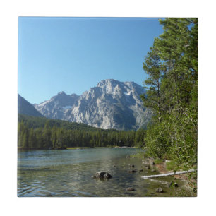 Leigh Lake at Grand Teton National Park Tile