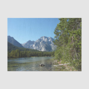 Leigh Lake at Grand Teton National Park Tissue Paper