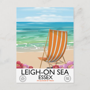 Leigh-on-Sea Essex seaside poster Postcard