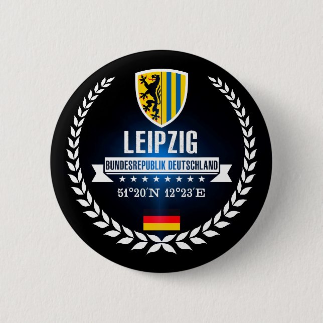 Leipzig 2 Inch Round Button (Front)