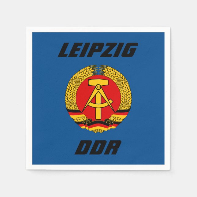 Leipzig, DDR - East Germany Napkin (Front)