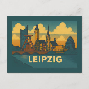 Leipzig Germany City Art Postcard