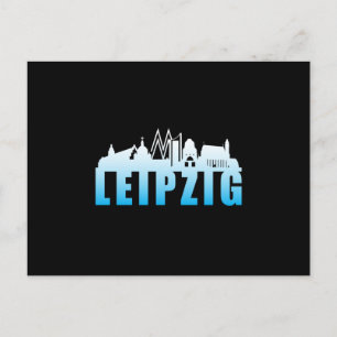Leipzig Germany City Cityscape Funny Gift Idea Postcard