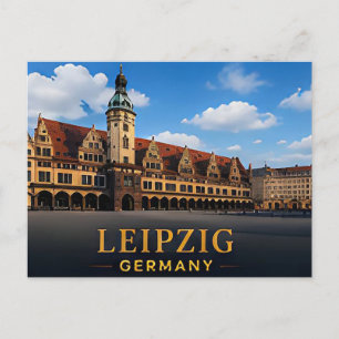 Leipzig Germany Historic Travel Destination Postcard