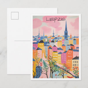 Leipzig Germany Travel Art Postcard