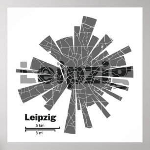 Leipzig Map Poster