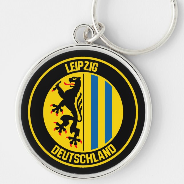 Leipzig Round Emblem Keychain (Front)