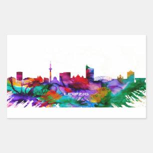 Leipzig Skyline Sticker