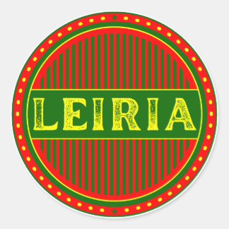 Leiria City Pride Emblem – Portuguese Identity Classic Round Sticker