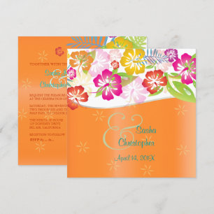 Leis/Luau/hibiscus Wedding Invitations