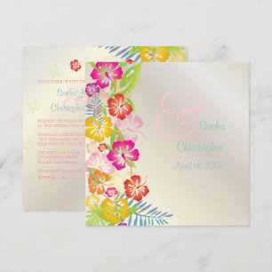 LEIS/LUAU/HIBISCUS WEDDING INVITATIONS