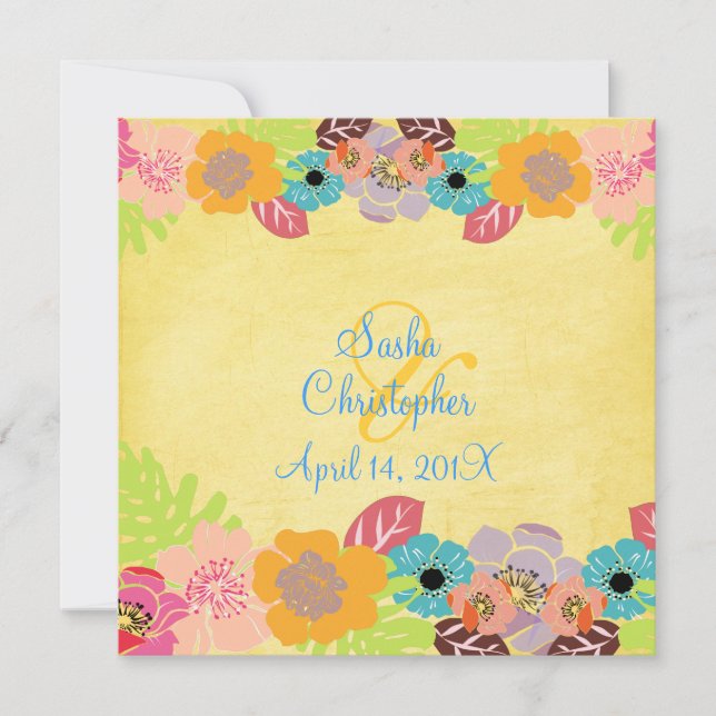 Leis/Luau  Wedding Invitations (Front)