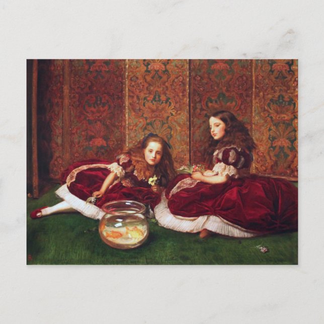 Leisure Hours - John Everett Millais Postcard (Front)