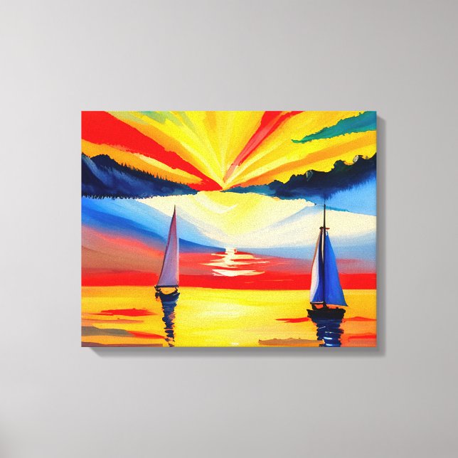 Leisure Sailing Canvas Print (Front)