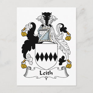 Leith Family Crest Postcard