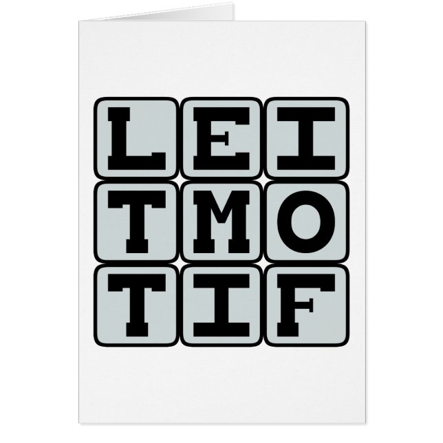 Leitmotif, Recurrent Musical Theme (Front)