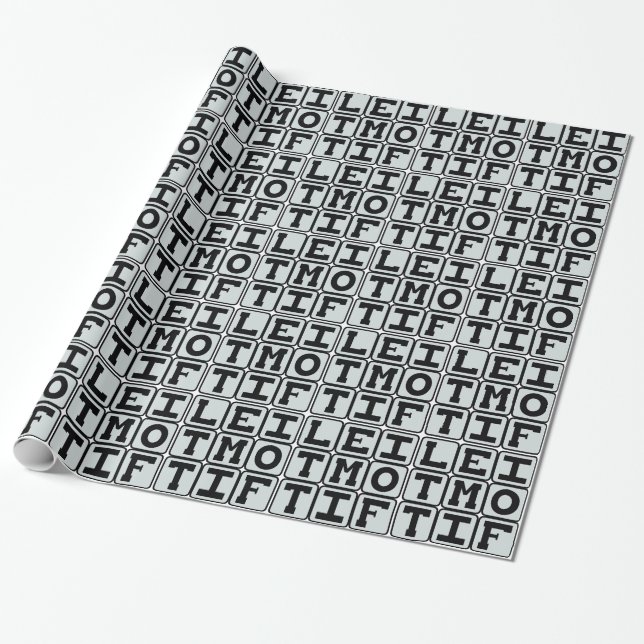 Leitmotif, Recurrent Musical Theme Wrapping Paper (Unrolled)