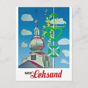 Leksand, City Tower, Sweden Postcard